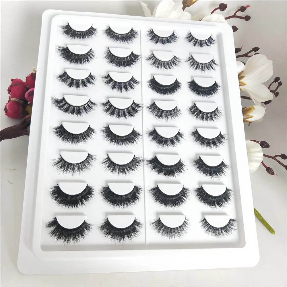 

16 styles Cruelty Free Eyelashes 3D Mink Lashes Handmade Full Strip Lashes Luxury High Volume Mink False Eyelashes free shipping