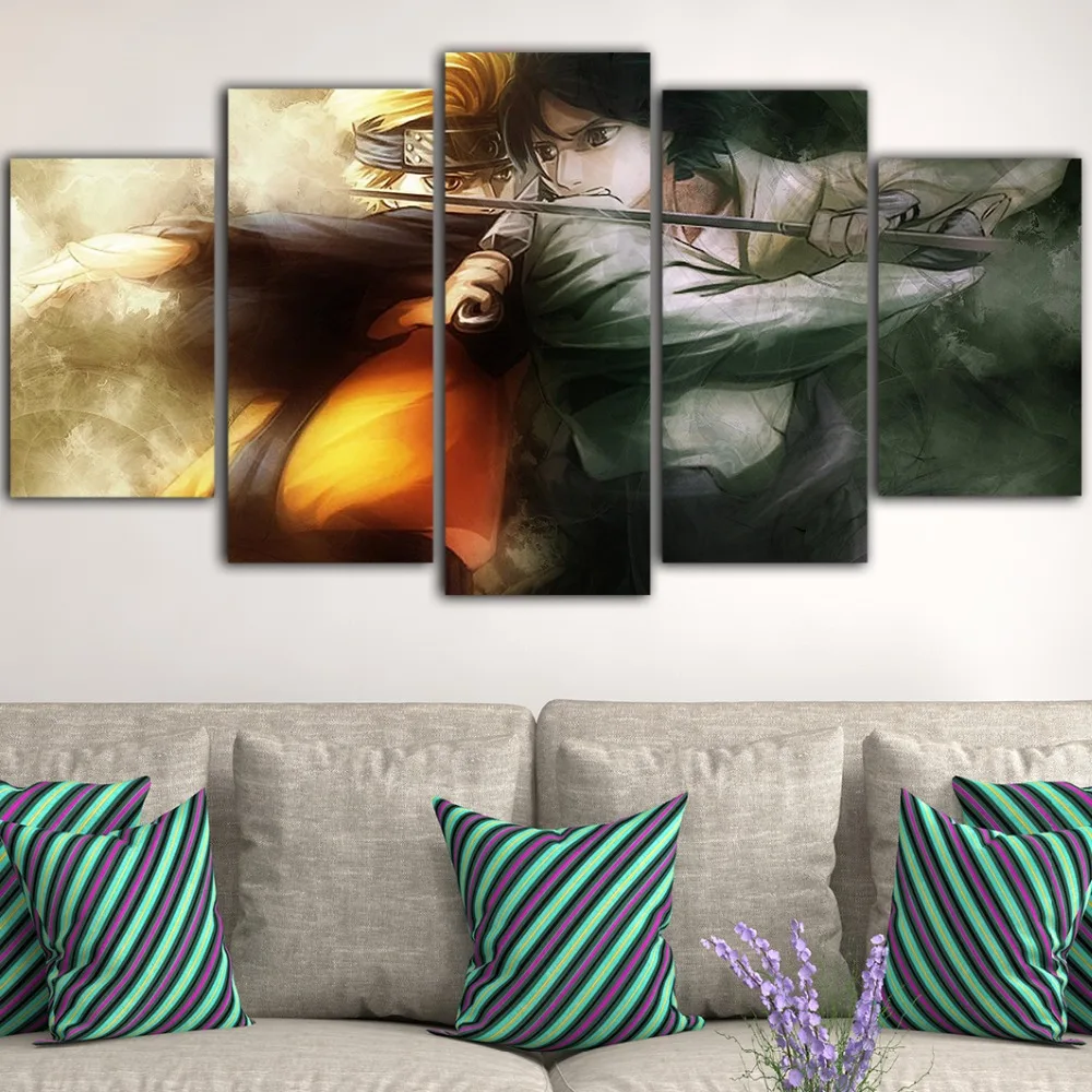 5 шт. горячие аниме постеры Наруто и принты водонепроницаемые чернила табло