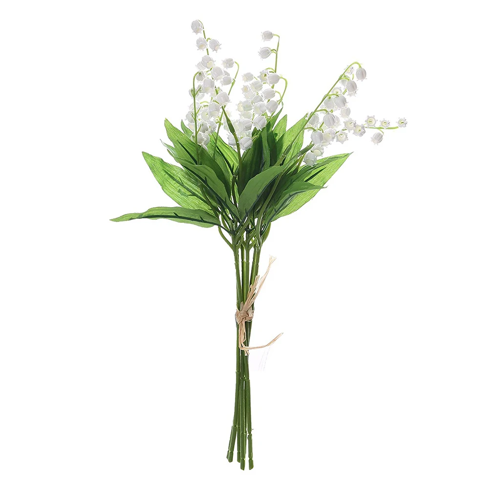 Искусственный Мини колокольчик цветок орхидеи ветка настоящее прикосновение