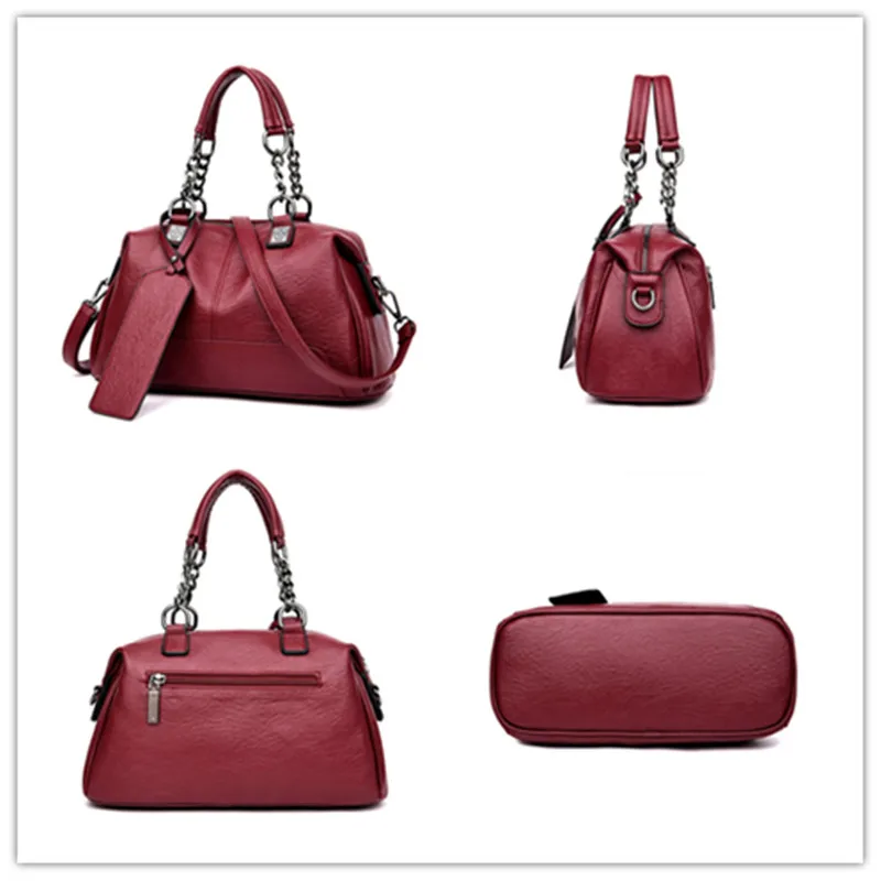 New Luxury Handbags Women Leather Bags Designer Female Fashion Boston Tote Bag High Quality Shoulder Crossbody Sac | Багаж и сумки