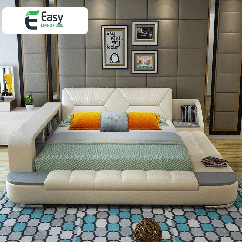 Многофункциональная кровать Easyliving Home из натуральной кожи | Мебель