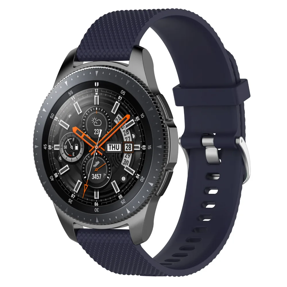 Силиконовый ремешок для часов браслет Samsung Galaxy Watch 46mm SM-R800 Смарт-часы сменный Ticwatch