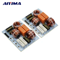 aiyima 2pcs bass midrange treble 3way crossover audio board speaker frequency divider crossover filters for kasun home theater