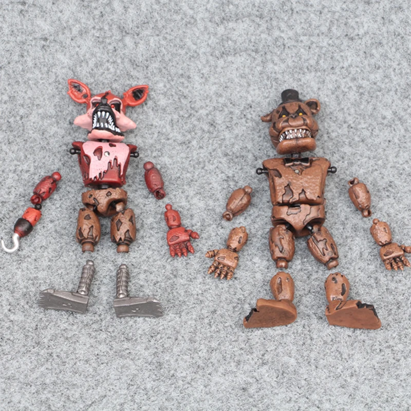 1 шт. пять ночей на Фредди 10 см FNAF 6 stuks случайный Actiefiguren Fazbear Foxy фигурку игрушечные