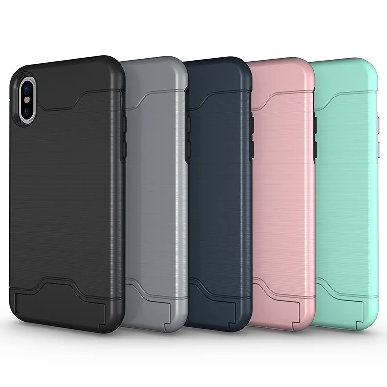 Mobile phone case cover with stand bank card holder mobile suitable for iphone |