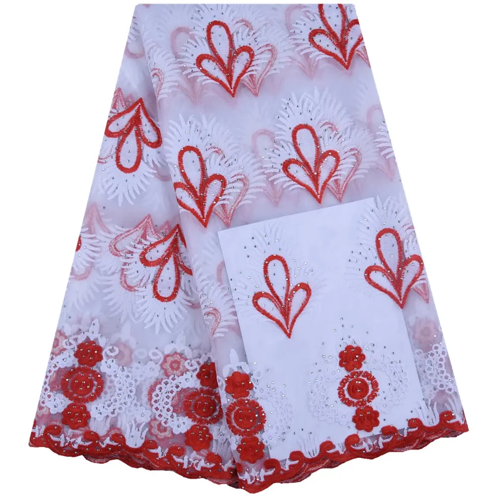 

African Lace Fabric 2019 High Quality French Lace Embroidery Milk Silk Lace French Tulle Lace Fabric For Nigerian Wedding S1590