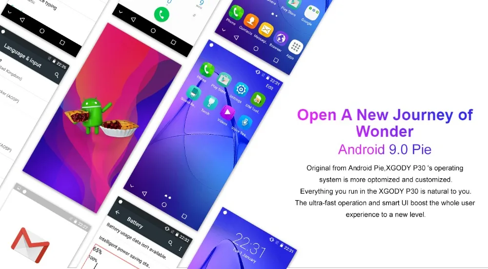Мобильный телефон Xgody P30, Android 9,0, 5,99 дюймов, 2 Гб ОЗУ, 16 Гб ПЗУ, четырехъядерный процессор MT6580M, двойная камера, 3g, смартфон celular