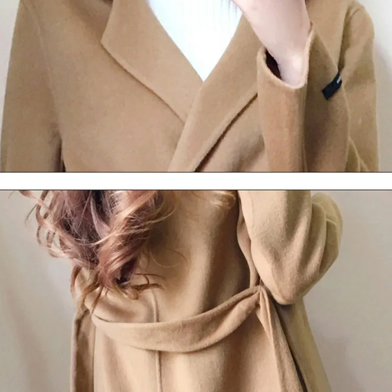 2019 новое осенне зимнее пальто хорошего качества из чистой шерсти Повседневный