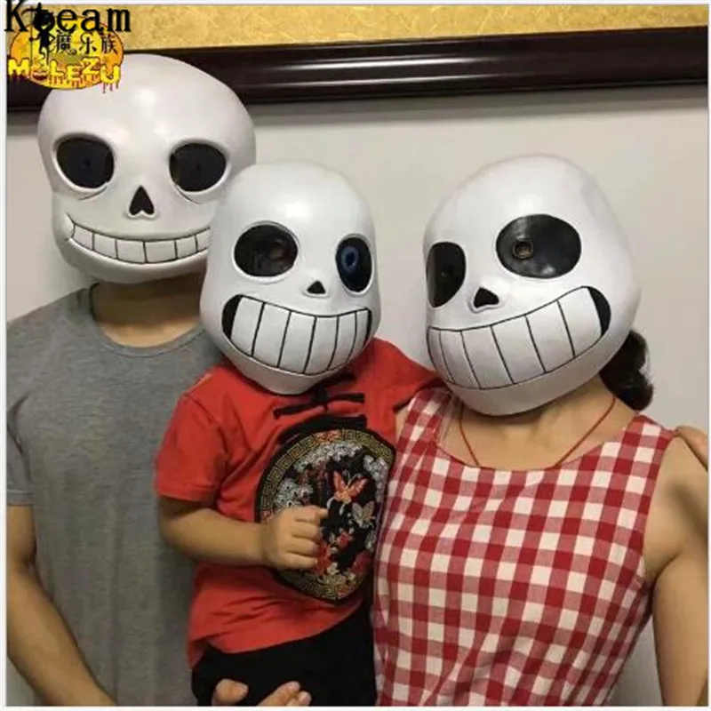 Хит! Костюм на Хэллоуин 1:1 маска для косплея по мотивам фильма шлем Санс Undertale