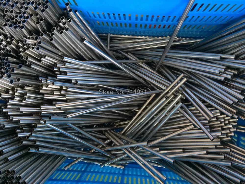 Акция WOWSHINE! Бесплатная доставка 6 шт./лот металлическая соломинка для питья из