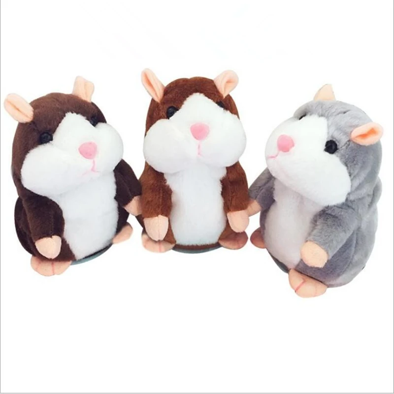 Говорящий хомяк Falante Mouse плюшевая игрушка для питомцев милая говорящая звуковая