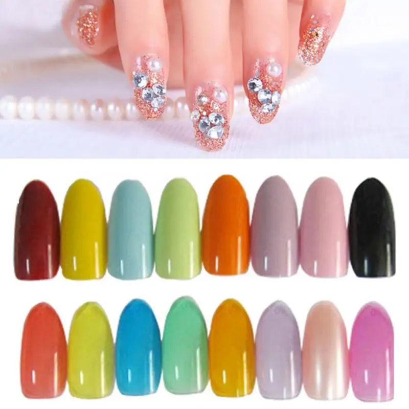 500 шт. круглые Поддельные Nail Art Советы Coloful Ложные tipspolish УФ гель Стикеры Декор