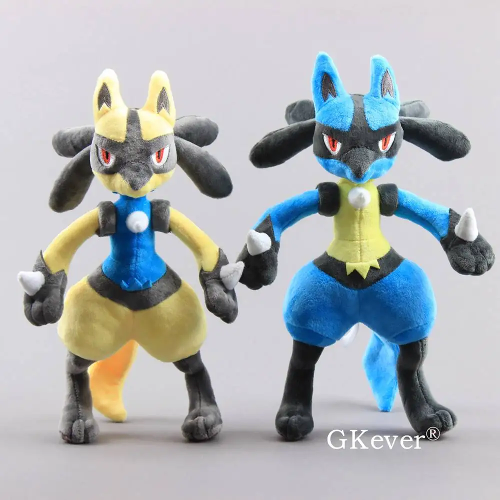 2 стиля синий желтый цвет Мега Lucario X& Y плюшевые игрушки мягкие куклы мягкие игрушки 1" 30 см