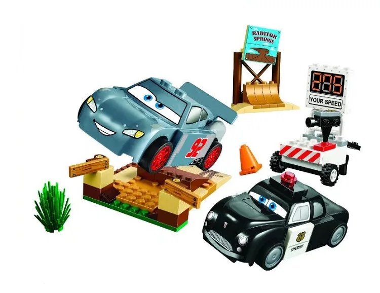 Горячая Распродажа гоночные блоки с 3 молниями для автомобилей Smokey's Garage пустые