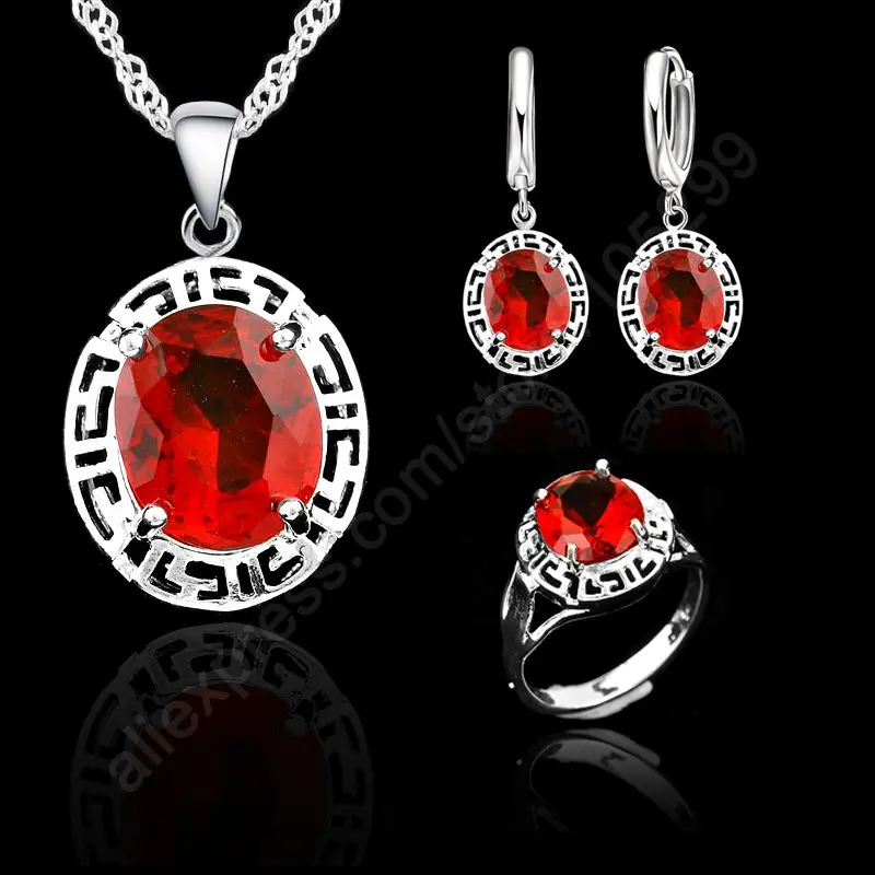 Лидер продаж! Женский ювелирный комплект из колье и серёг серебра 925 пробы с