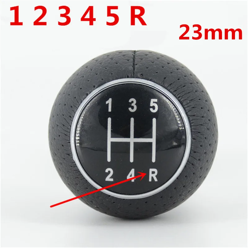 23mm 1 2 3 4 5 R Автомобильный ручной рычаг Шестерни рукоятка рычага переключения передач Ручка для Audi A3 S3 8L 2001-2003/A4 S4 B6 B7 A6 C6/VW Passat B5 3BG B6 B7 CC 3C Golf 4 бора - Название цвета: 23mm 1 2 3 4 5 R