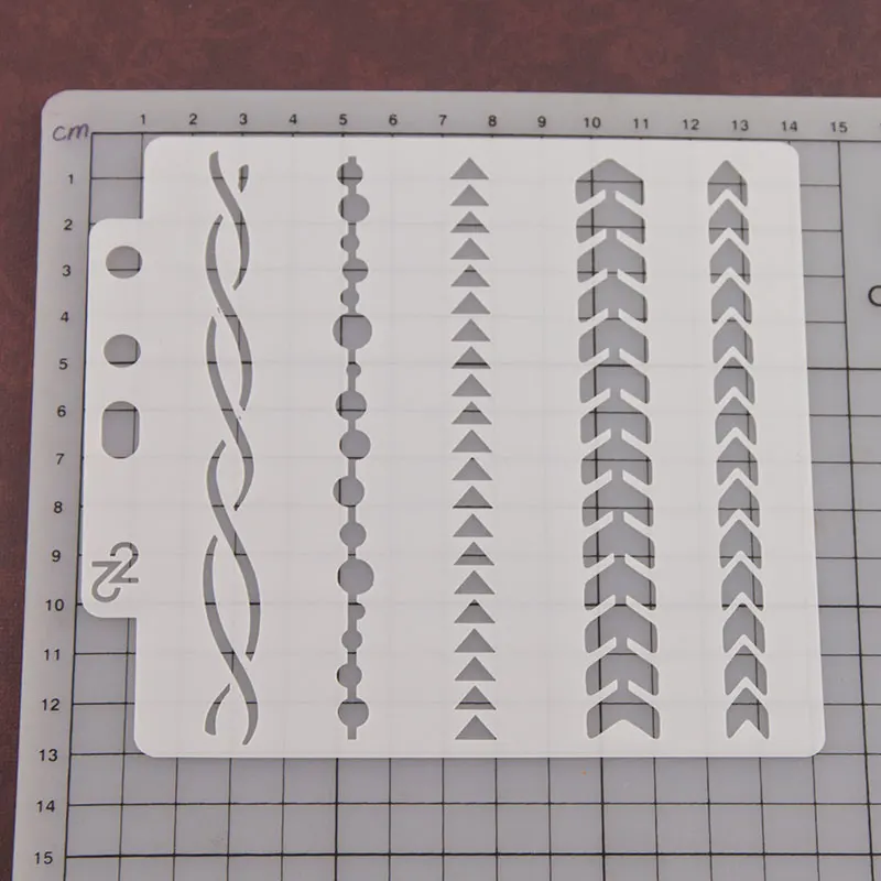 

1Pcs Wavy Arrow Edge DIY Layering Stencils Wall Painting Scrapbook Coloring Embossing Album Decorative Paper Card Template