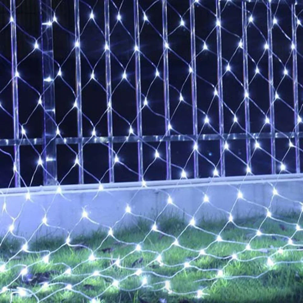 Outdoor 204 LED String Light Multi Color Waterproof Fishing Net Mesh Holiday Decoration for Wedding Party | Освещение