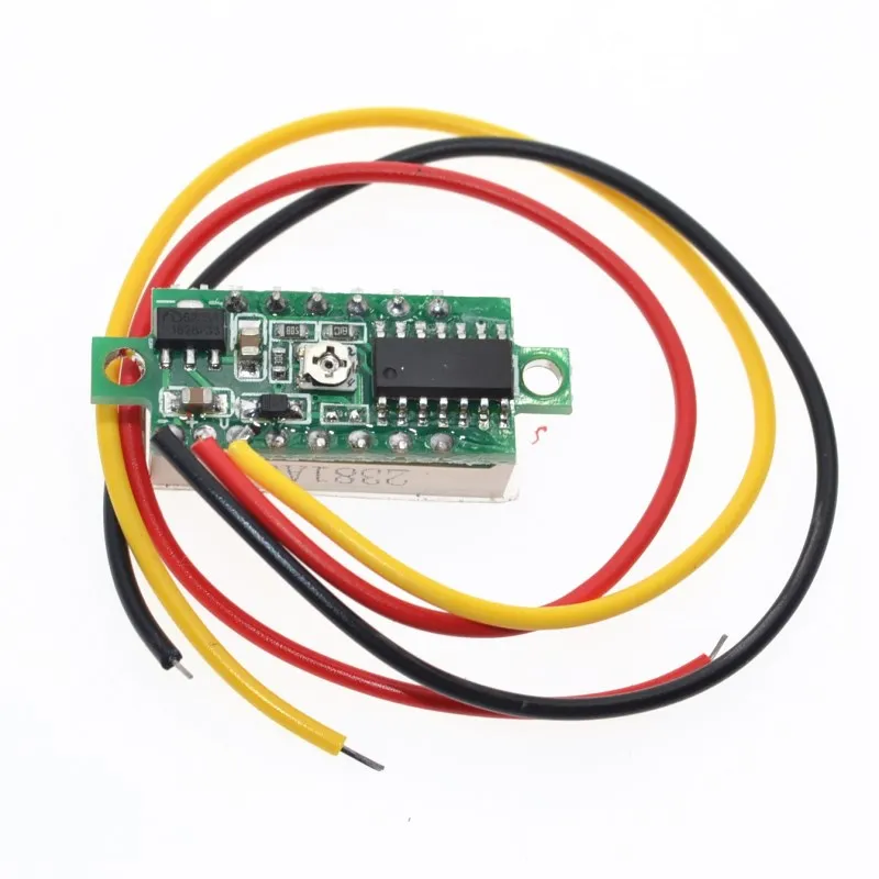 Зеленый три линии точность dc Цифровой вольтметр голова светодиодный цифровой