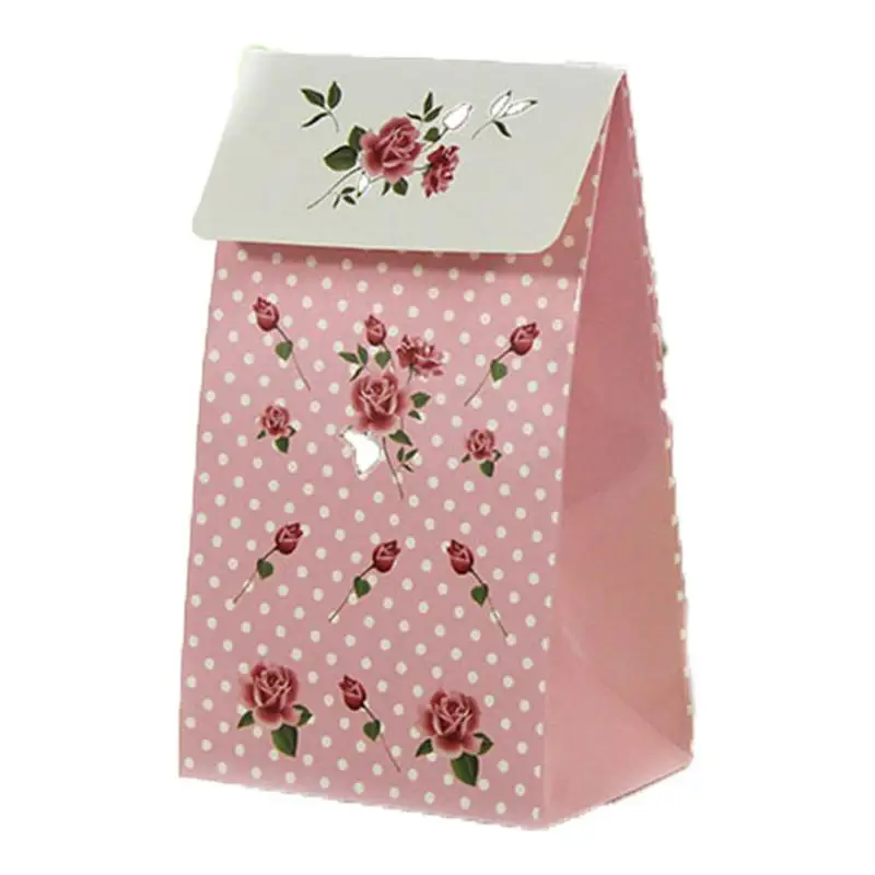 6 шт./компл. Роза шаблон бумажная Подарочная коробка красивые цветы Печать