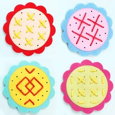 Симпатичные 8 цветов цветущие подсолнухи печатные войлочные Детские Нетканые