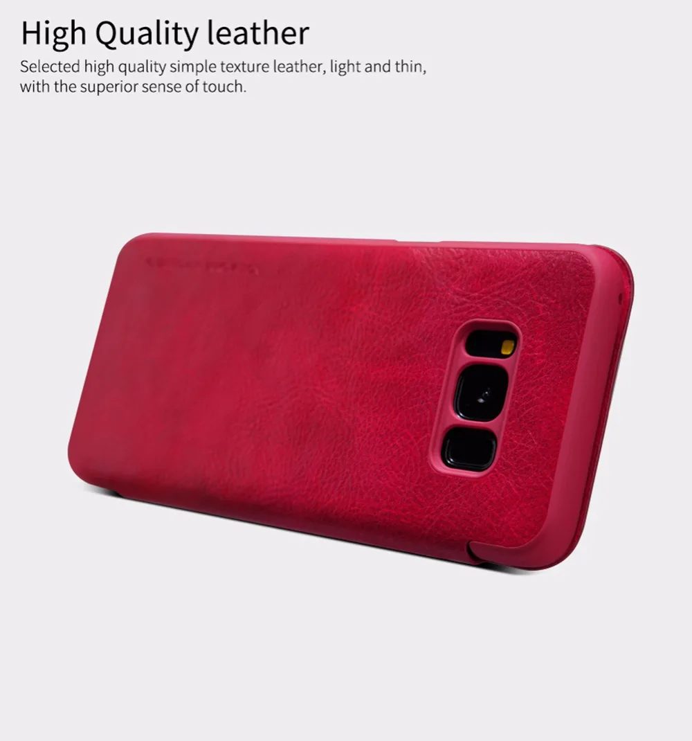 Оригинальный Винтажный чехол Nillkin Qin из искусственной кожи для Samsung Galaxy S8 Plus +/S8
