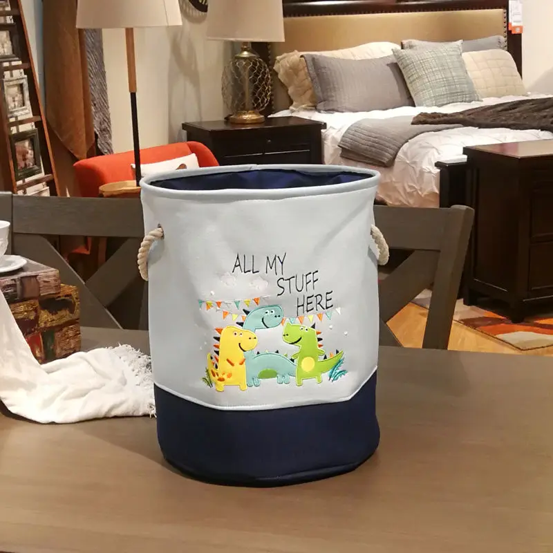 40X28X24cm мультяшный динозавр корзина для хранения игрушек ткань сумка одежды