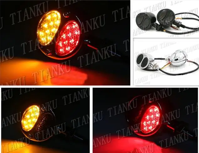 Металлический светодиодный указатель поворота для Yamaha VStar 400 650 1100 1300 Virago Xv 250 535 750
