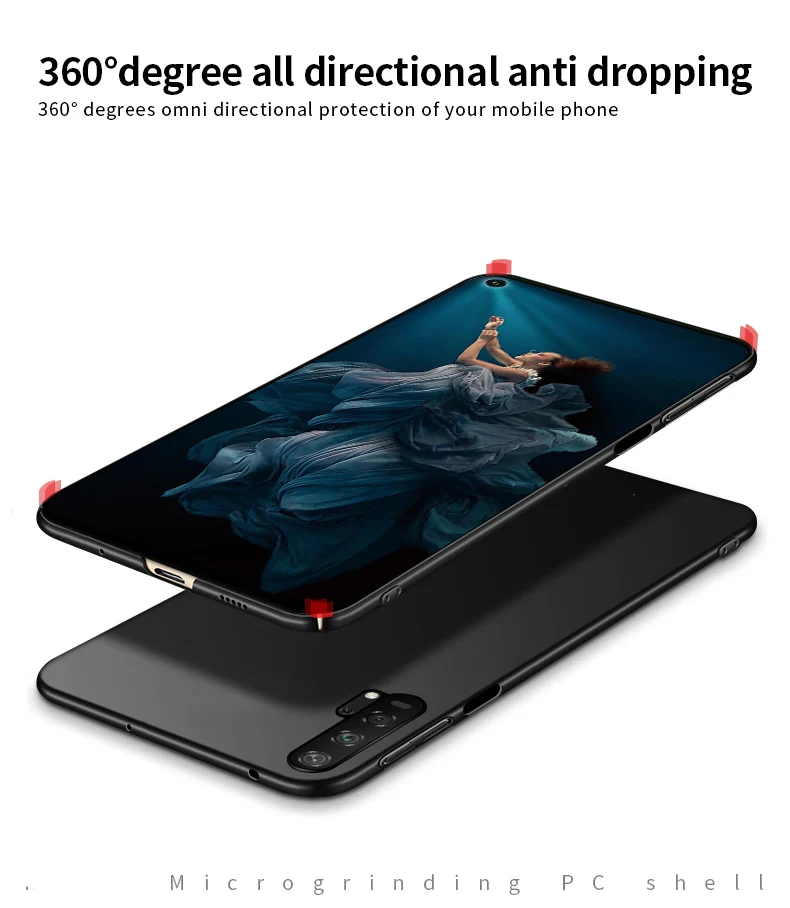 Чехол Wolfsay для Huawei Honor 20 Pro Ультратонкий армированный жесткий чехол из