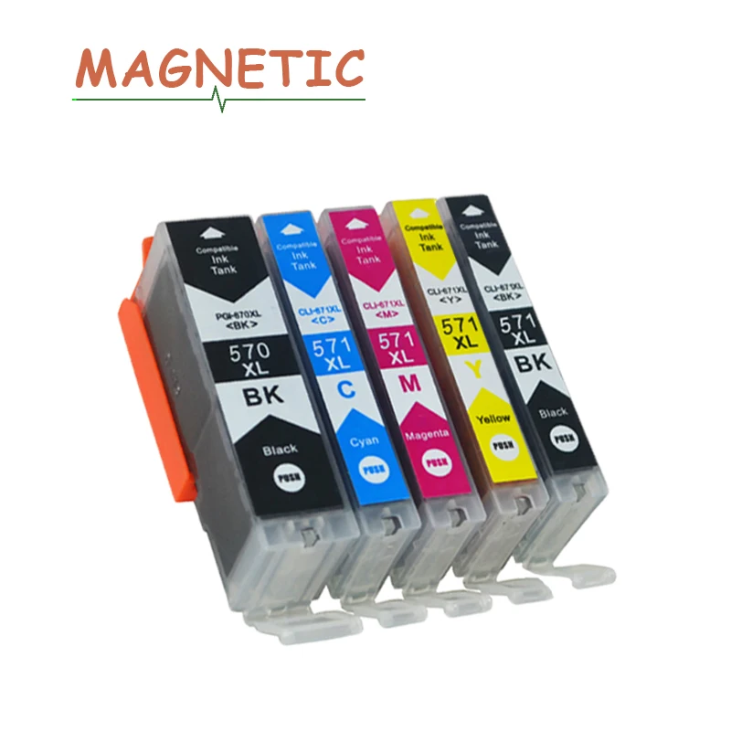 5x PGI570 чернильный картридж PGI 570 для Canon PIXMA MG5750 MG5751 MG5752 MG5753 MG6850 MG6851 MG6852 TS5050 TS5051
