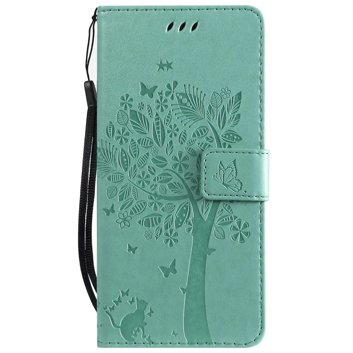 Green Чехол-кошелек для Xiao mi 5 5X mi 6 8 Lite Pocophone F1 Play mi x 2 для Xiao mi Red mi 3S 6 Pro Note 3 4X5 6 Pro 7 - Цвет: Green