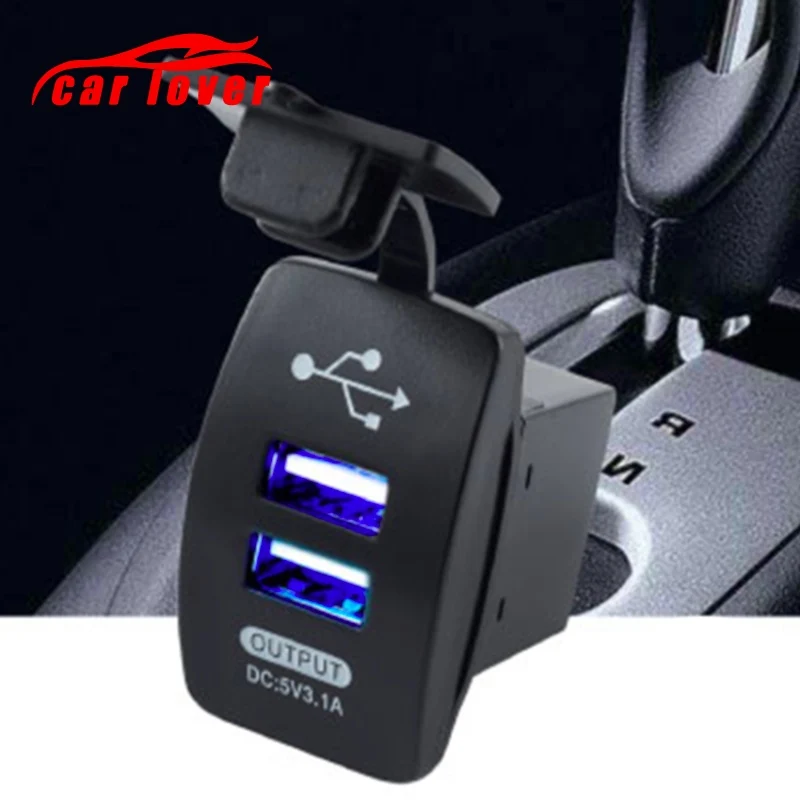 Универсальный мотоцикл двойной USB автомобильный прикуриватель розетка зарядное