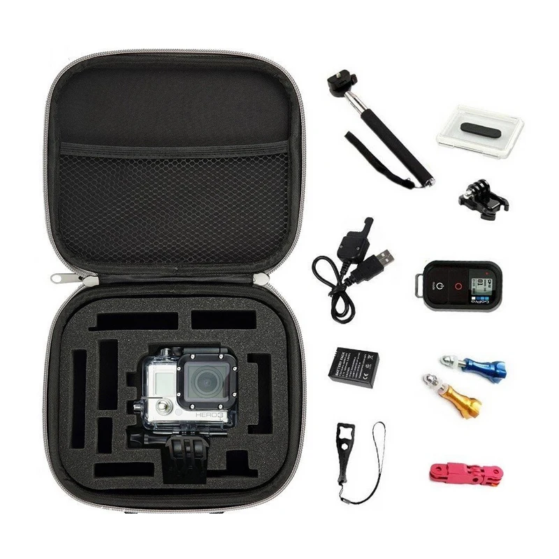 Защитный футляр для экшн камер Go Pro Hero Xiaomi Yi SJCAM водонепроницаемый чехол хранения