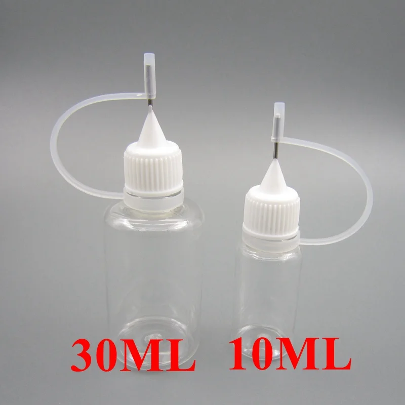 10 шт. маленький пустой пластиковый для жидкости бутылка с металлом сопла