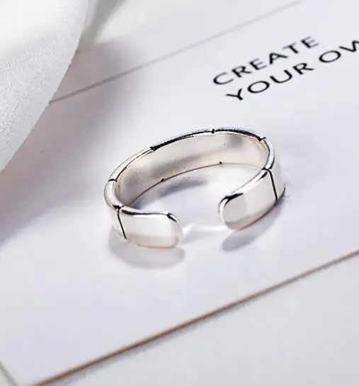 

DIEERLAN Bijoux Fashion Bohemian Simple Antique Rings Vintage Wedding Jewelry 925 Sterling Silver Rings for Women Ladies