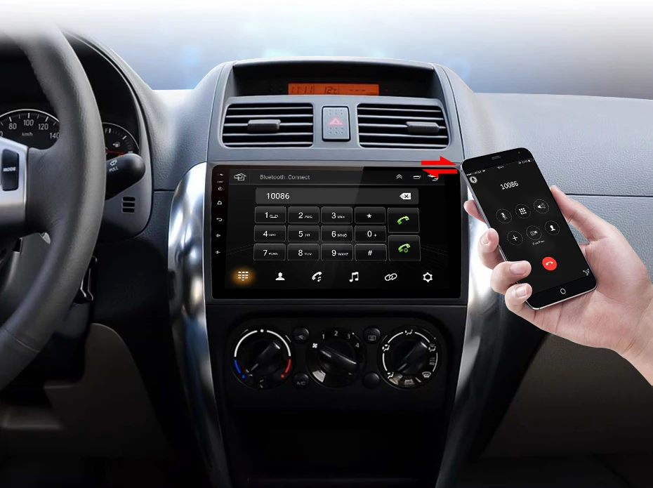 Junsun V1 2 ГБ+ 32 ГБ, Android 9,0 DSP автомобильный Радио Мультимедиа Видео плеер для Suzuki SX4 2006-2011 2012 2013 навигации gps 2 Дина DVD