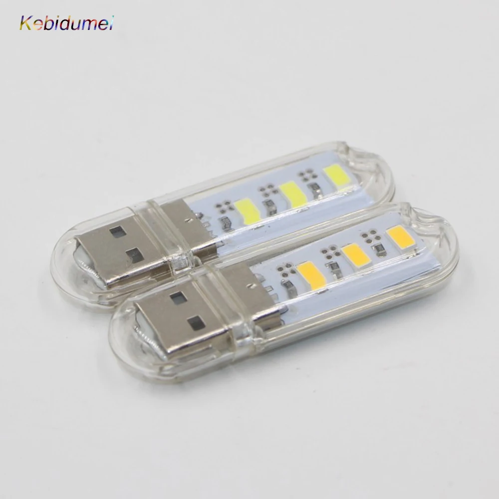 1 шт. 5 в USB светодиодный ночсветильник 3 светодиода 8 брелок настольная лампа для