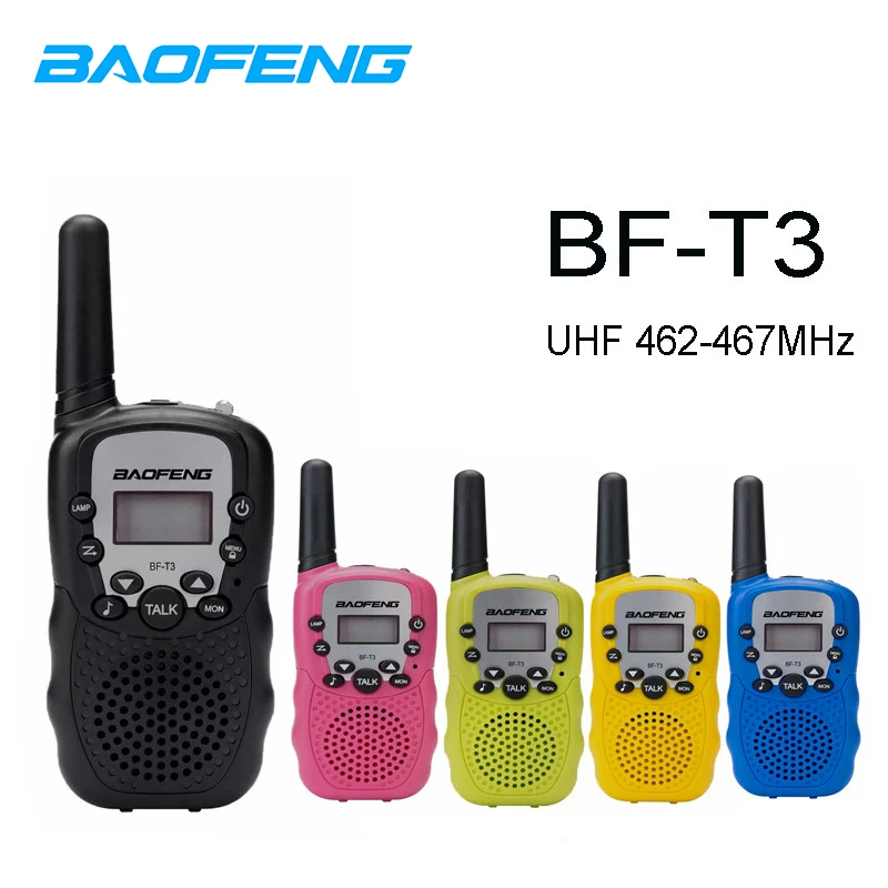 2 шт Baofeng T3 Walkie Talkie 3 10 км Talk Range Interphone для детей взрослых на открытом воздухе
