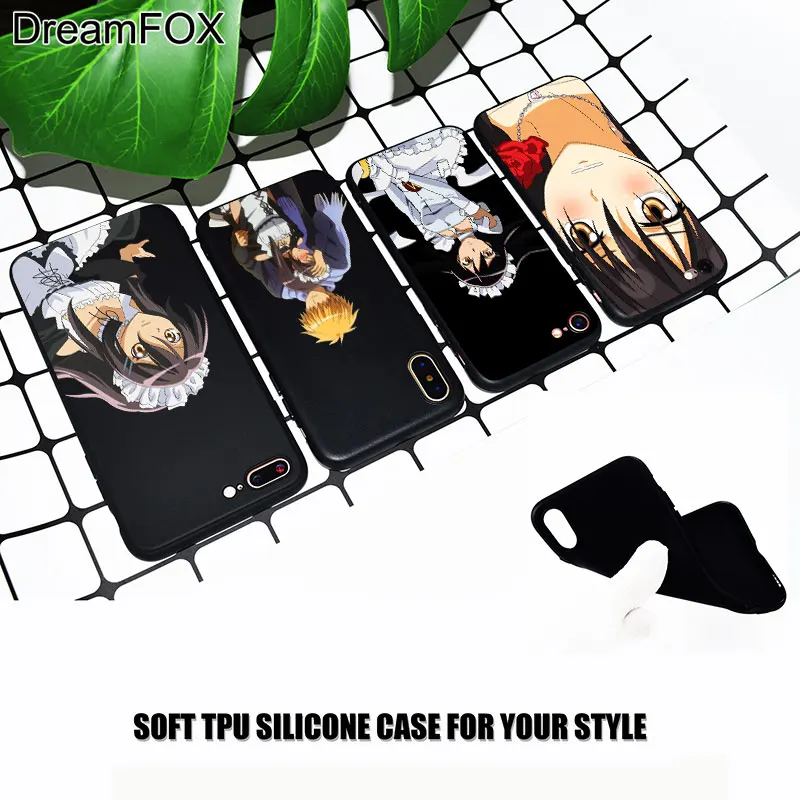 M536 Maid Sama Black Soft TPU Silicone Case Cover For Apple iPhone 11 Pro XR XS Max X 8 7 6 6S Plus 5 5S 5G SE |