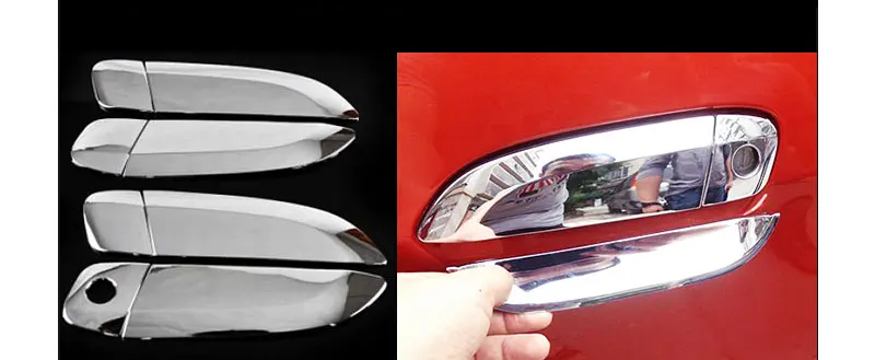 For Honda Fit Jazz Chrome Door Handle Covers Trim Set of 4Pcs 2001-2013 Car Accessories Stickers Styling | Автомобили и мотоциклы