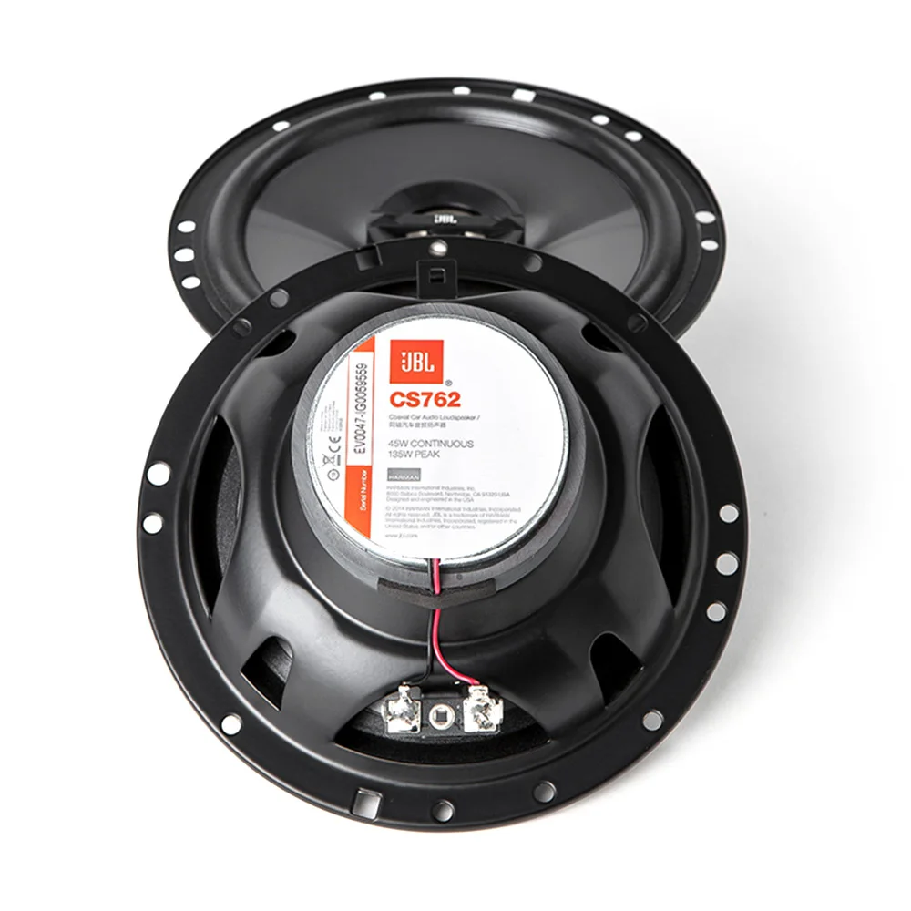 JBL CS762 автомобильные коаксиальные динамики 2 шт 6 5 дюймов 45-135 Вт двухсторонний HiFi