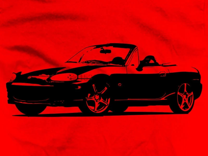 2019 Новая модная летняя футболка MX 5 Футболка пончо для девочек автомобиля Miata MX5 B B6