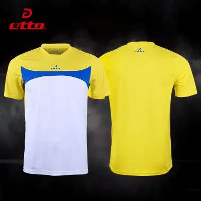 Etto качество Xxs~ 4xl для взрослых и детей футболка с коротким рукавом Джерси для мужчин мальчик футбольная команда униформа быстросохнущая футбол тренировочный костюм HUC005 - Цвет: yellow