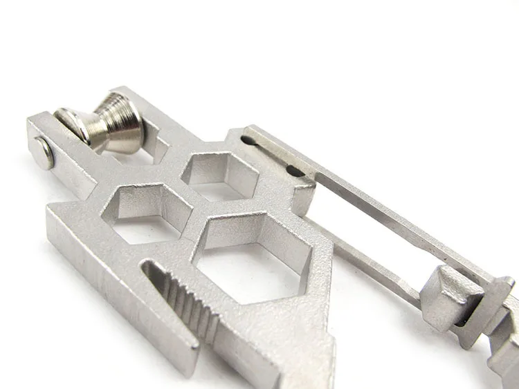 D форма мини подъем из нержавеющей стали карабин кольцо EDC инструмент зажим релиз