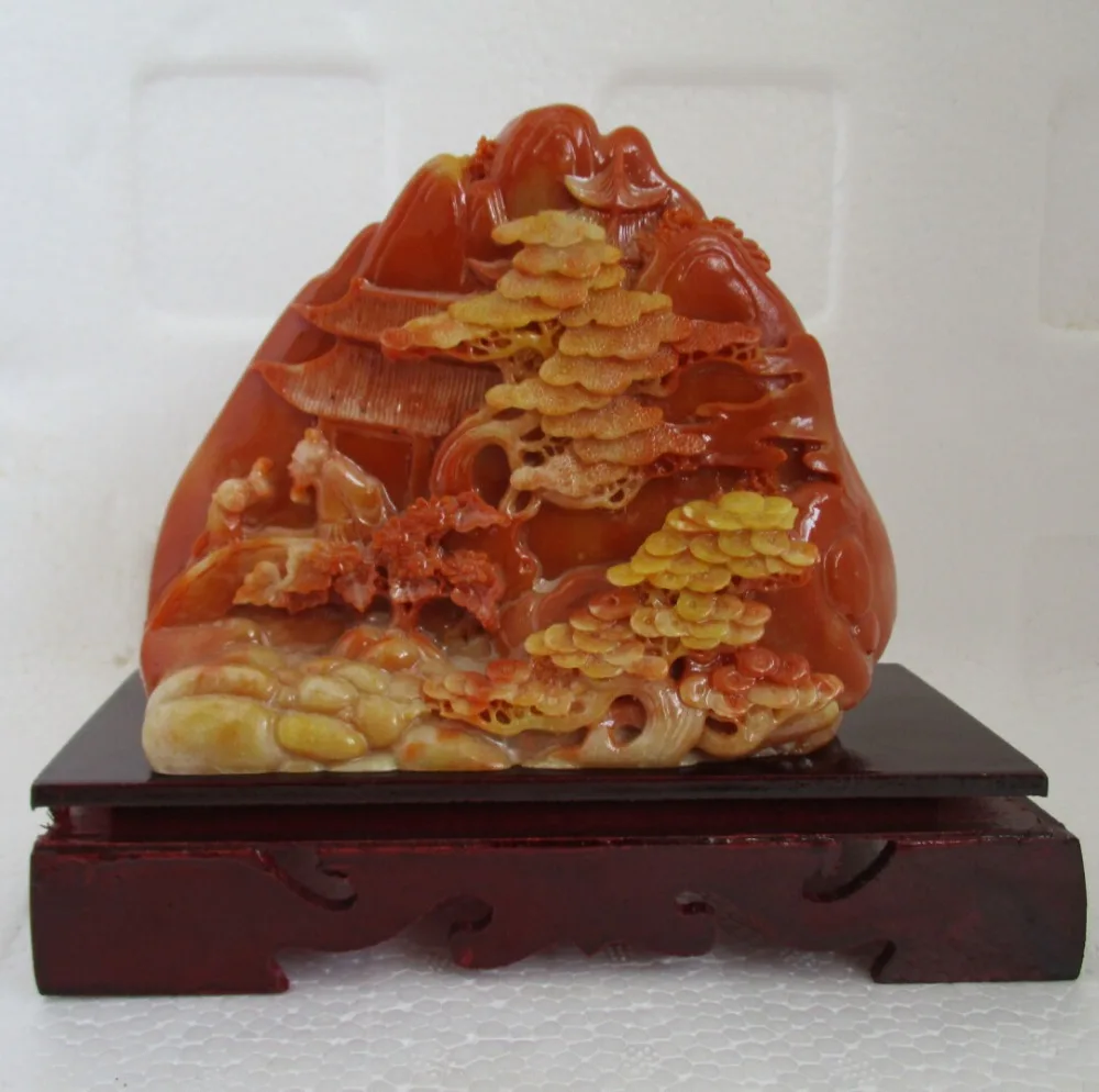 Китайский камень Шушан ремесла украшения дома ручной работы каменная скульптура