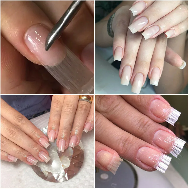 10 шт./компл. Форма для ногтей Fibernails акриловые наконечники наращивания