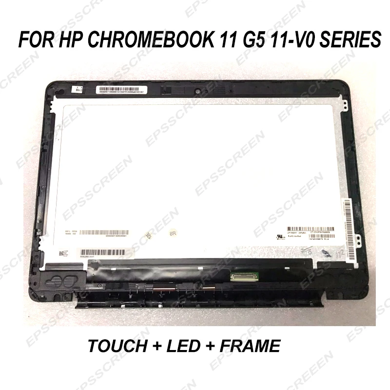ЖК дисплей для HP Chromebook 11 V020WM V025WM V020NR 6 дюйма с светодиодный в сборе + рамка
