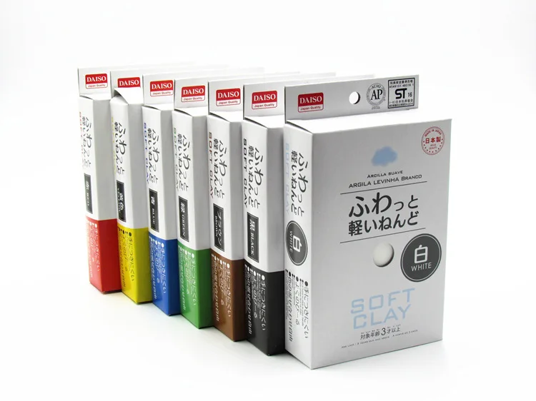 Daiso мягкая глина легкий моделирование сохнущая на воздухе Сверхлегкий глины