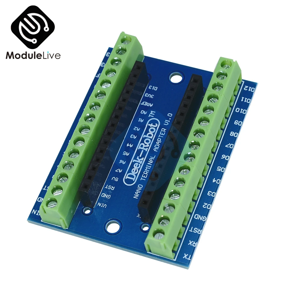 1 шт. Стандартная плата адаптера терминала для Arduino Nano V3.0 AVR ATMEGA328P ATMEGA328P-AU модуль 100%