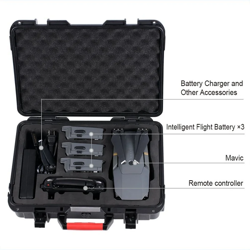 Smatree Компактная сумка для хранения дронов чемодан Твердый чехол переноски DJI Mavic